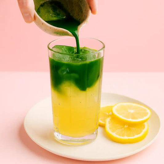 Ceremonial grade matcha lemonade recipe